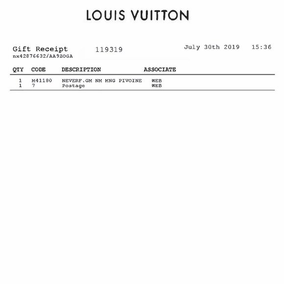 Louis Vuitton Neverfull GM PIVOINE 2019 - Picture 6 of 6